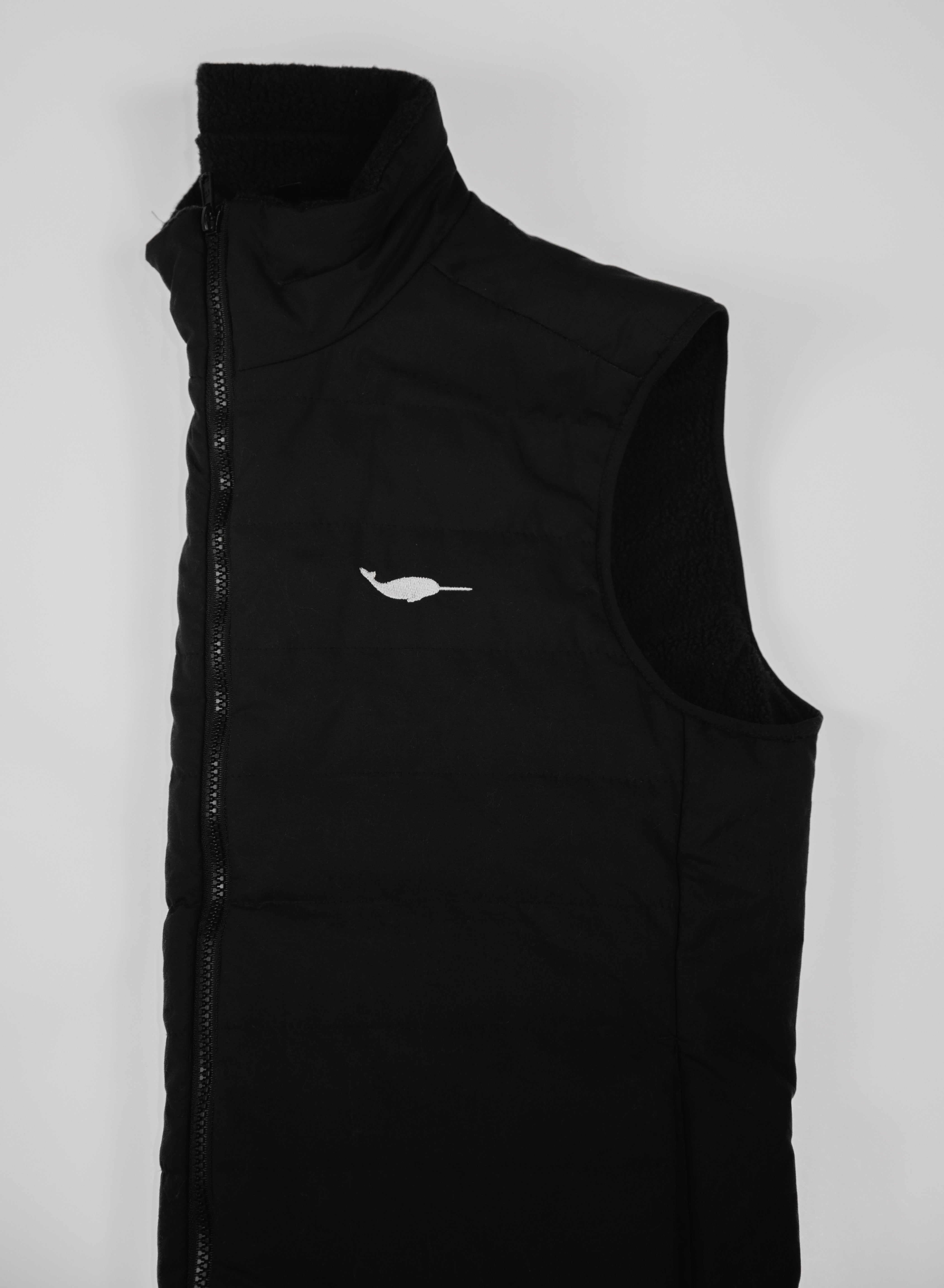 Sherpa lined sleeveless vest