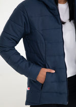 Load image into Gallery viewer, Women Puffer Jacket - Navy
