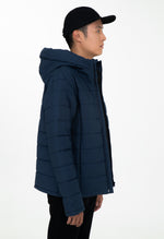 Load image into Gallery viewer, Men Puffer Jacket - Navy
